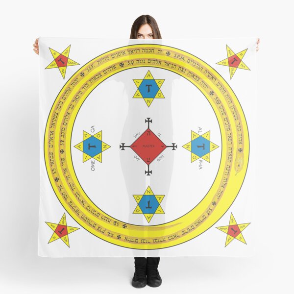 Goetia Circle - Mathers & Crowley version – Full redraw and corrected Scarf