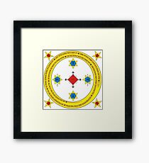 Goetia Circle - Mathers & Crowley version – Full redraw and corrected Framed Print