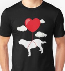 Saint Bernard Valentine's Day T-Shirt Gift for Dog Owner Unisex T-Shirt