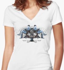 Visionaries #2 - Nikola Tesla - Building It In Your Imagination Women's Fitted V-Neck T-Shirt