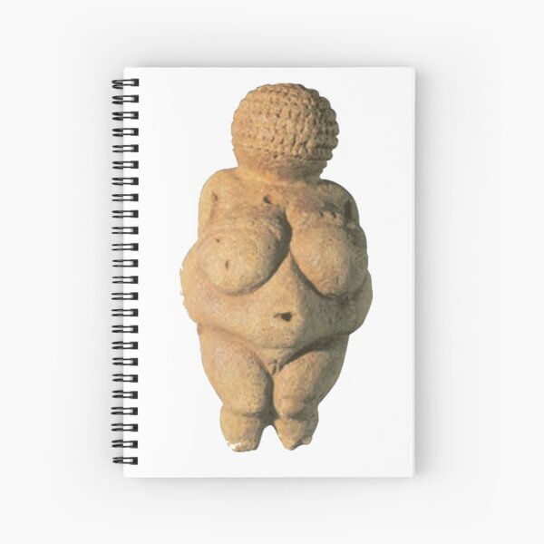 #Venus of #Willendorf #artifact sculpture art figurine statue humanbody #VenusofWillendorf Spiral Notebook