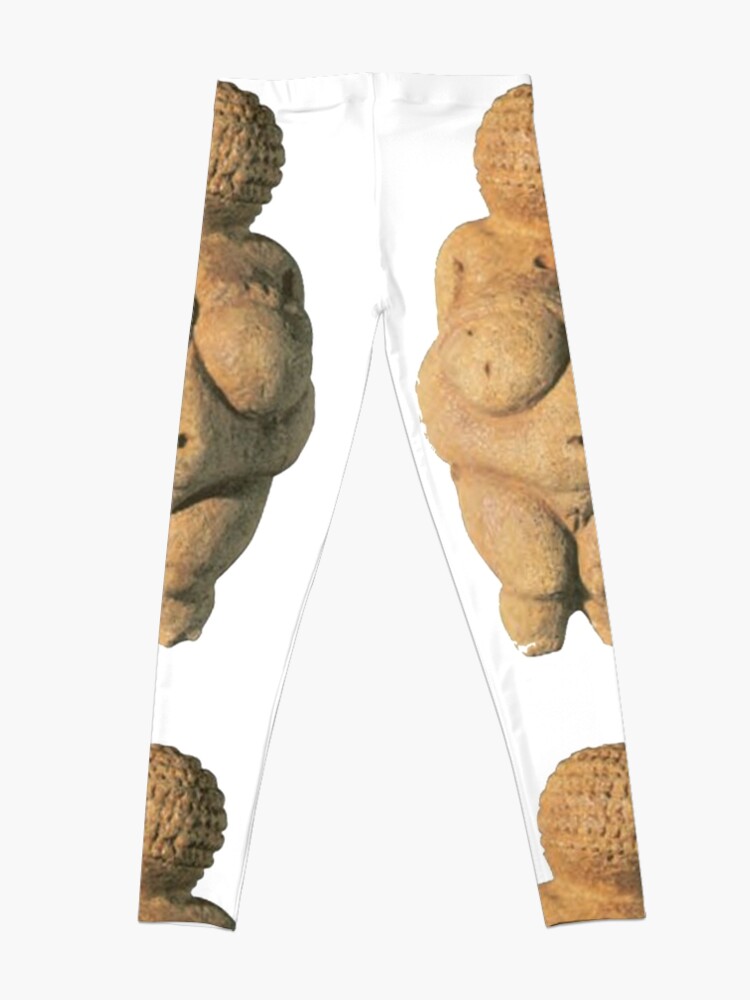 Alternate view of #Venus of #Willendorf #artifact sculpture art figurine statue humanbody #VenusofWillendorf Leggings