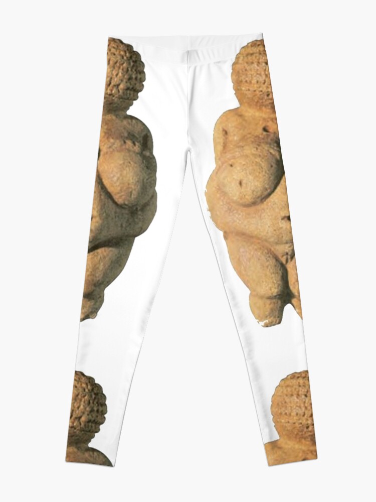 Alternate view of #Venus of #Willendorf #artifact sculpture art figurine statue humanbody #VenusofWillendorf Leggings