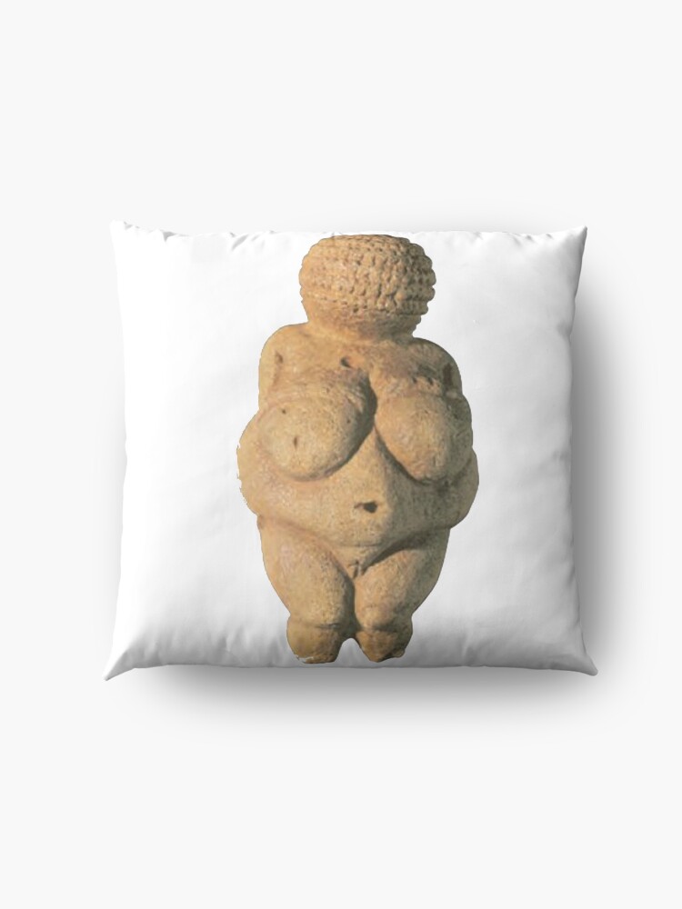 Alternate view of #Venus of #Willendorf #artifact sculpture art figurine statue humanbody #VenusofWillendorf Floor Pillow