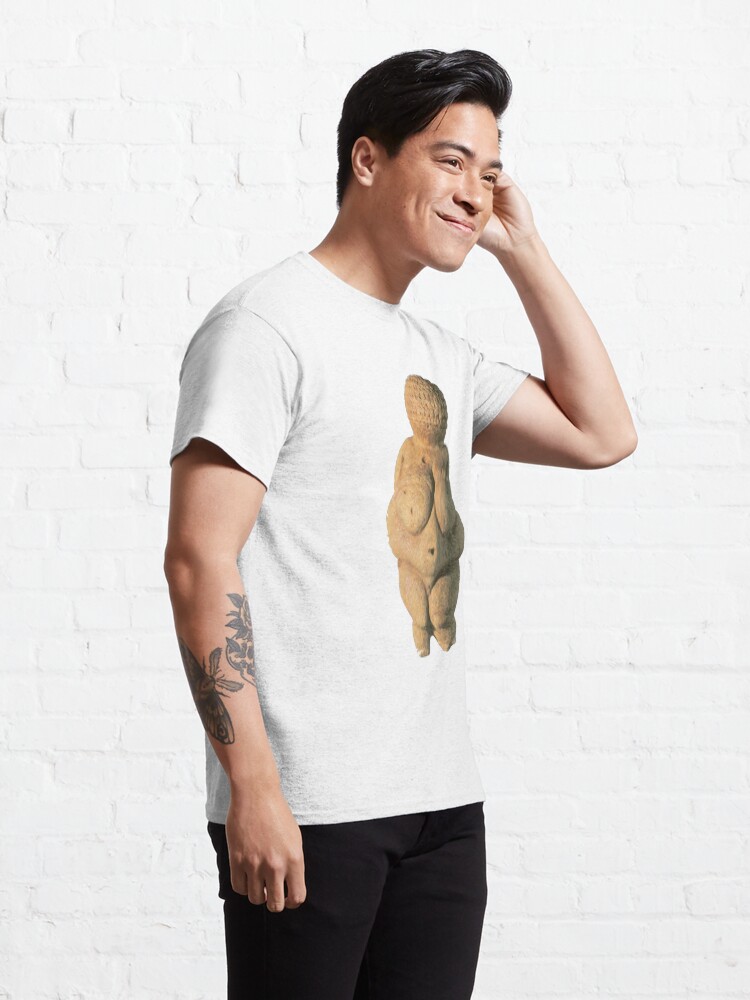 Alternate view of #Venus of #Willendorf #artifact sculpture art figurine statue humanbody #VenusofWillendorf Classic T-Shirt