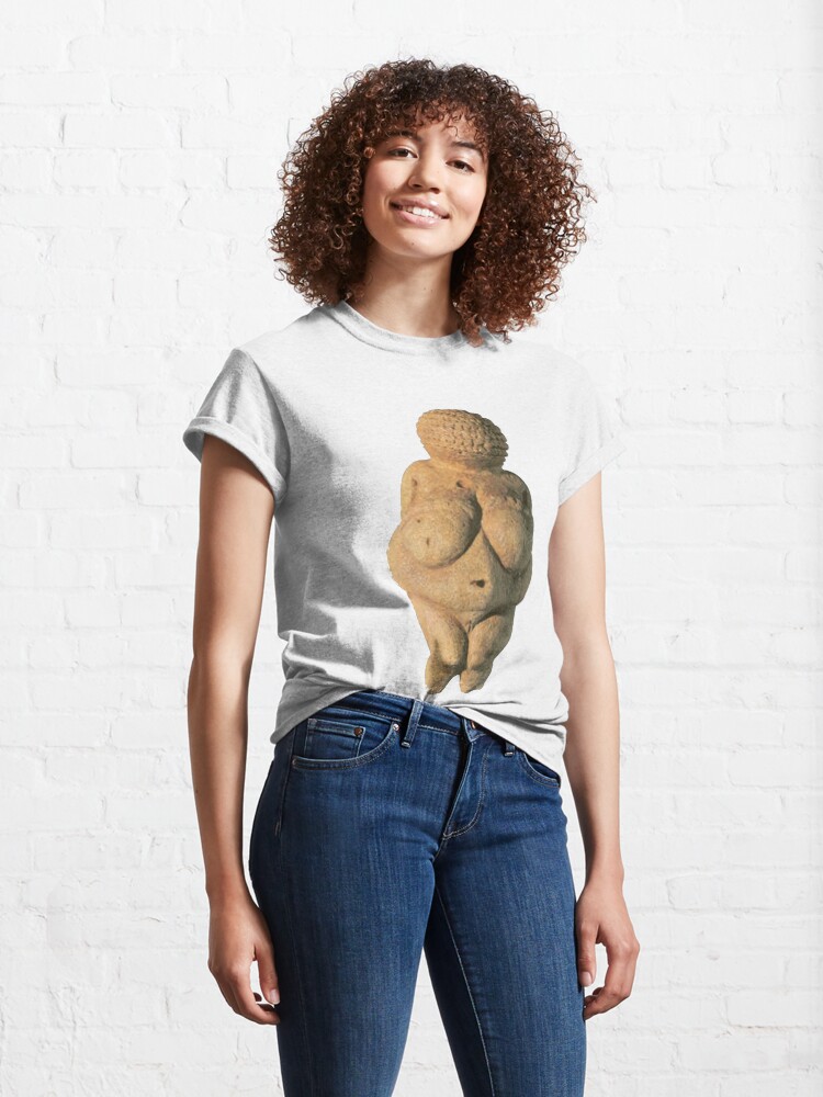 Alternate view of #Venus of #Willendorf #artifact sculpture art figurine statue humanbody #VenusofWillendorf Classic T-Shirt