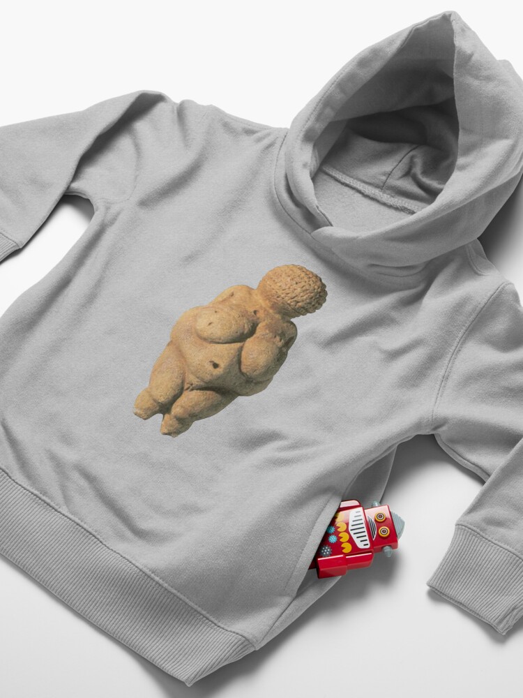 Alternate view of #Venus of #Willendorf #artifact sculpture art figurine statue humanbody #VenusofWillendorf Toddler Pullover Hoodie