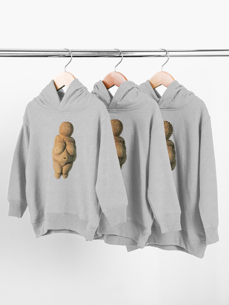 Alternate view of #Venus of #Willendorf #artifact sculpture art figurine statue humanbody #VenusofWillendorf Toddler Pullover Hoodie