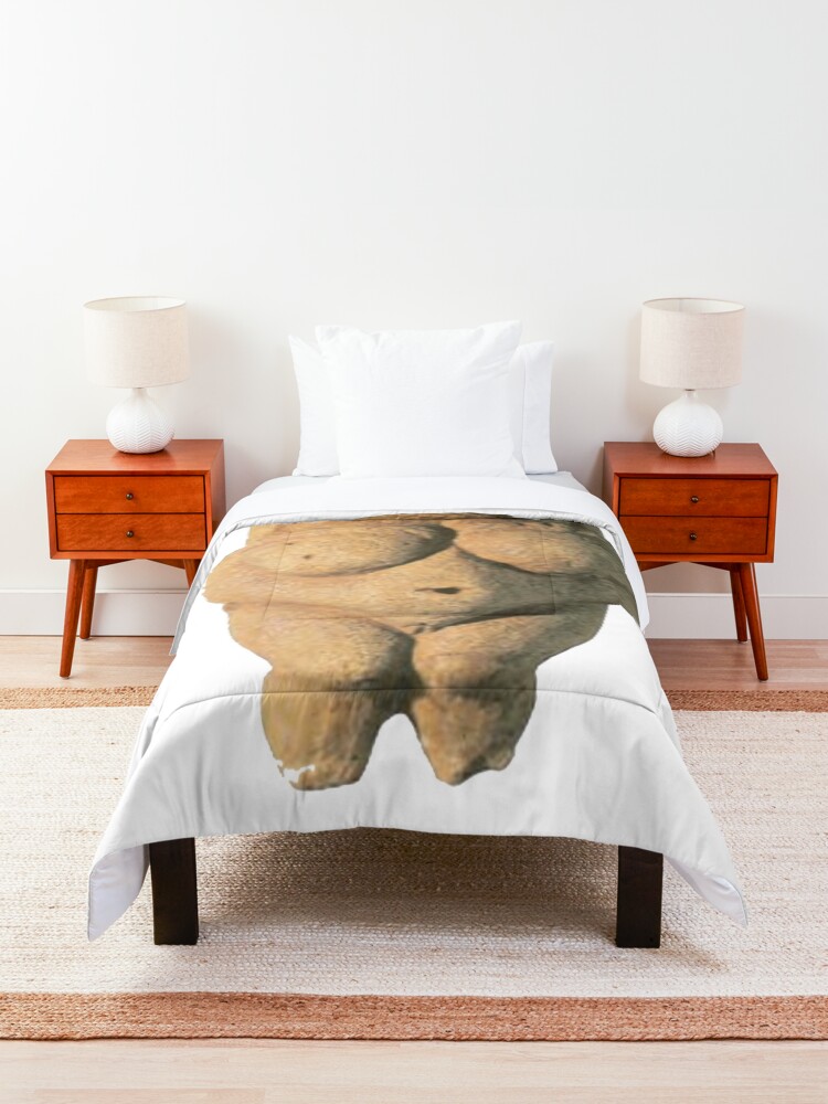 Alternate view of #Venus of #Willendorf #artifact sculpture art figurine statue humanbody #VenusofWillendorf Comforter