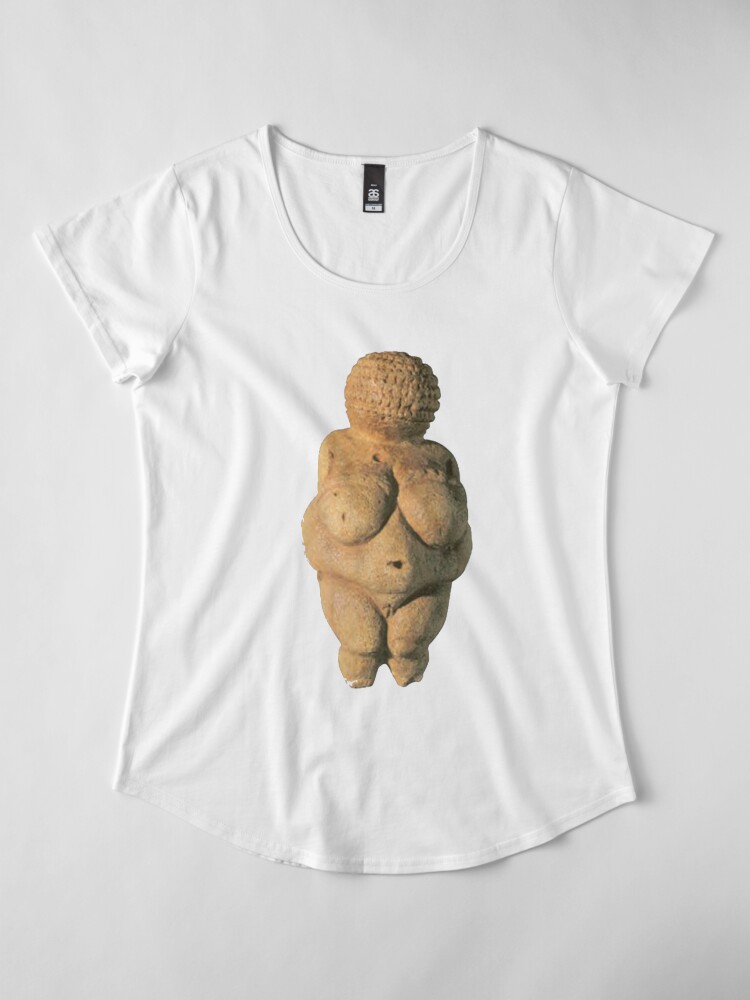 Alternate view of #Venus of #Willendorf #artifact sculpture art figurine statue humanbody #VenusofWillendorf Premium Scoop T-Shirt