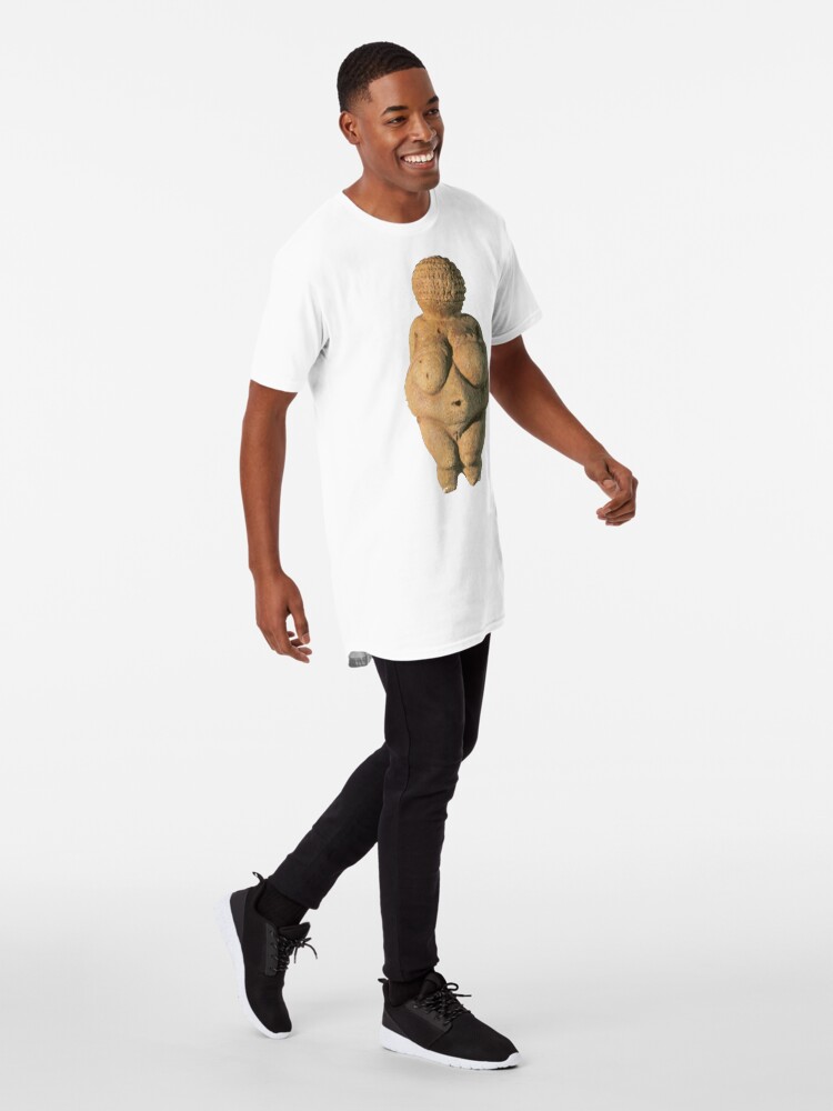 Alternate view of #Venus of #Willendorf #artifact sculpture art figurine statue humanbody #VenusofWillendorf Long T-Shirt