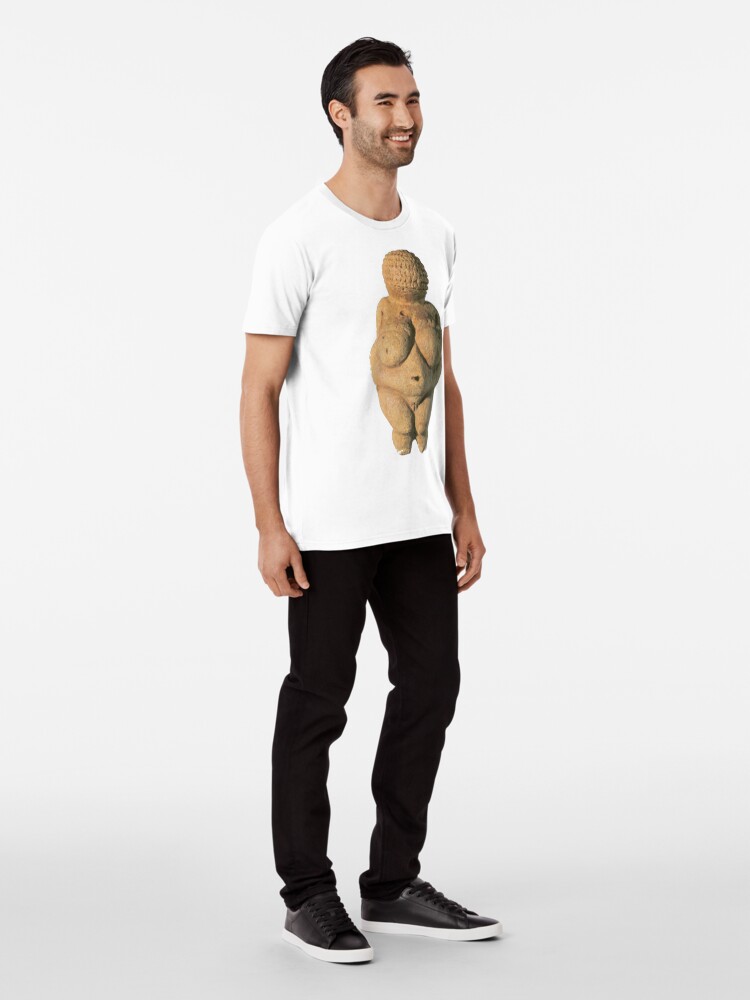 Alternate view of #Venus of #Willendorf #artifact sculpture art figurine statue humanbody #VenusofWillendorf Premium T-Shirt