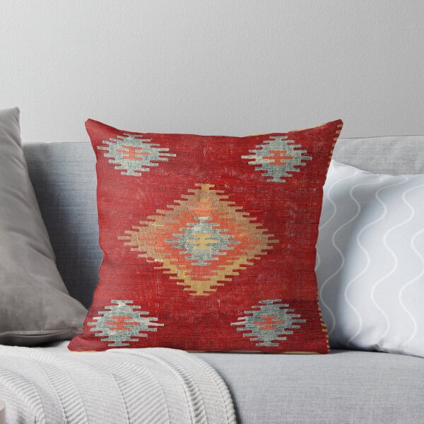 Item preview, Çal  Antique Turkish Kilim Print designed and sold by Vicky Brago-Mitchell®.