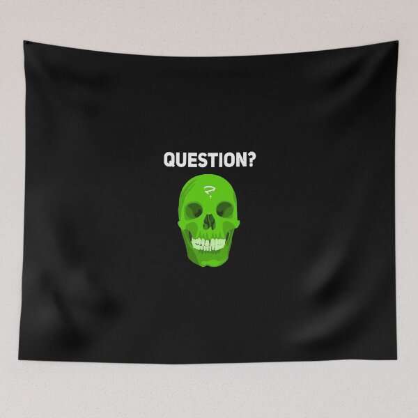 Item preview, Death Skull Question Strange Spooky T-Shirt designed and sold by Joepseudo.