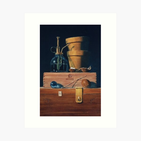Small Blue Ball Art Print