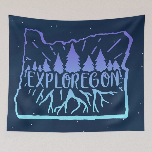 Item preview, Exploregon (night sky) designed and sold by HiddenStash.