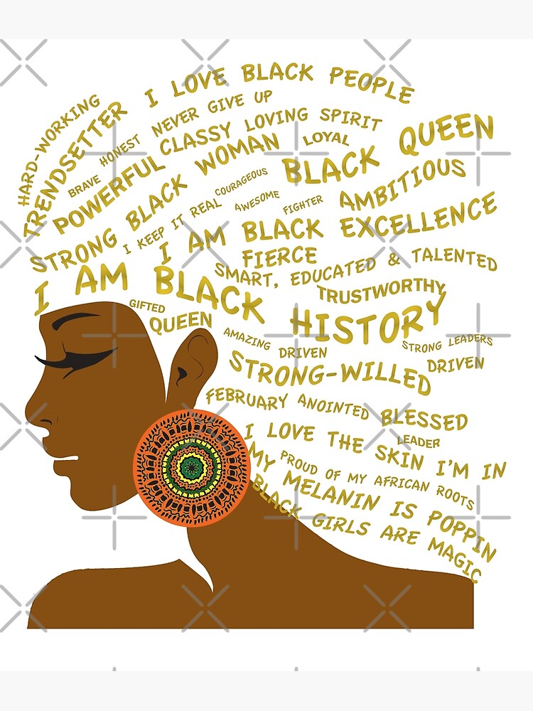 I Am Black Excellence Afrocentric Natural Hair T Shirt I Am Black Excellence Afrocentric Natural Hair T Shirt