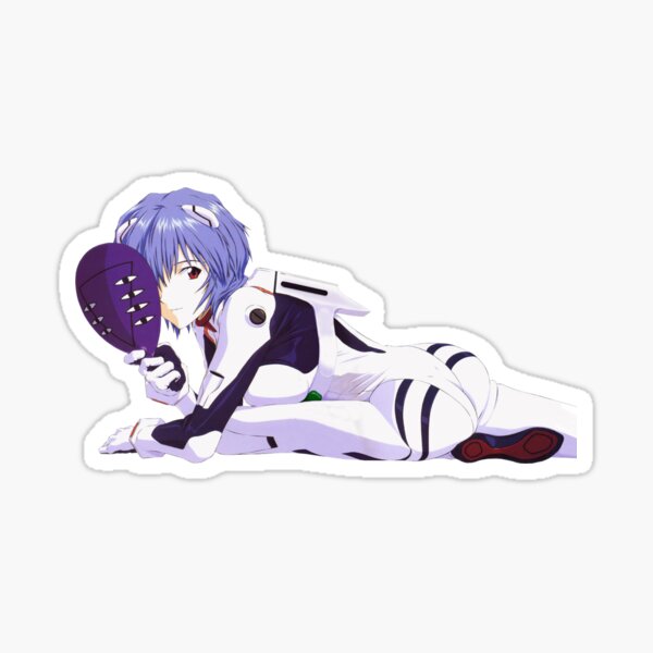 Rei Ayanami Lewd Pose Sticker