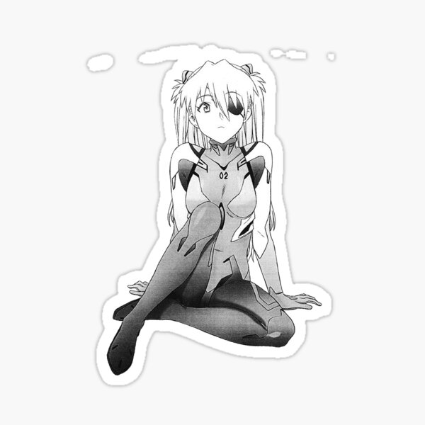 Asuka Sitting Sticker
