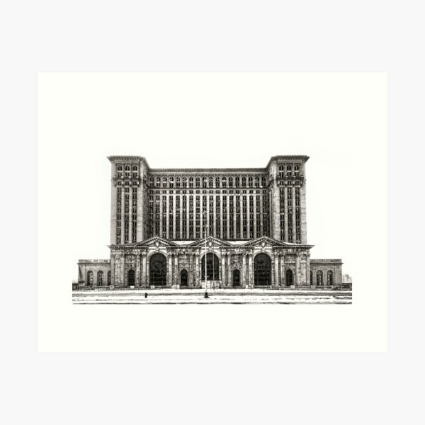 Michigan Central Depot Art Print