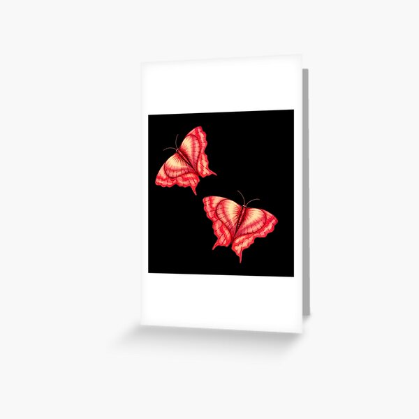 Heart Butterflies created by Stephanie Ann Garcia Greeting Card