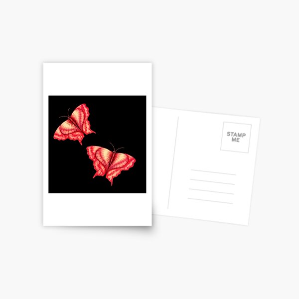 Heart Butterflies created by Stephanie Ann Garcia Postcard