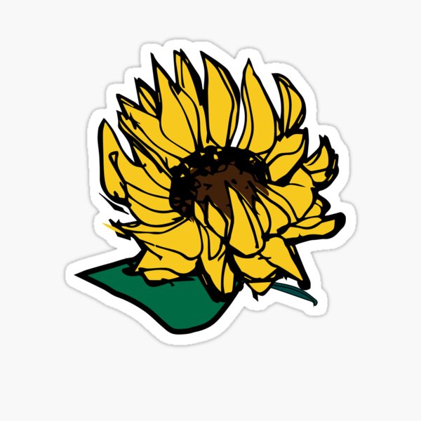 Sunflower Falling Sticker
