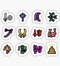 Monster Hunter Weapon Icons Sticker