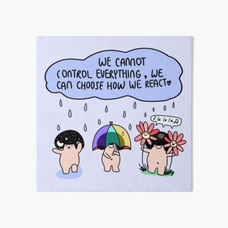 Be happy, choose positivity Art Board Print