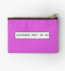 sounds gay im in Studio Pouch