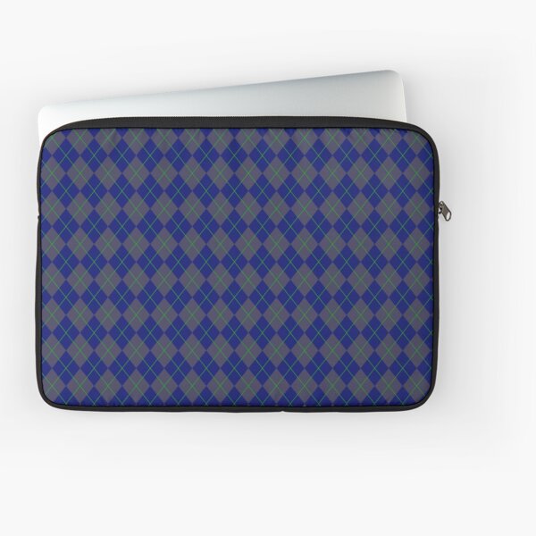 Blue Argyle Pattern Laptop Sleeve