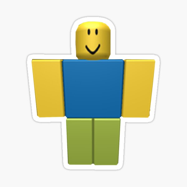 Roblox Noob Sticker By Ilovenicolas Redbubble - who is roblox noob