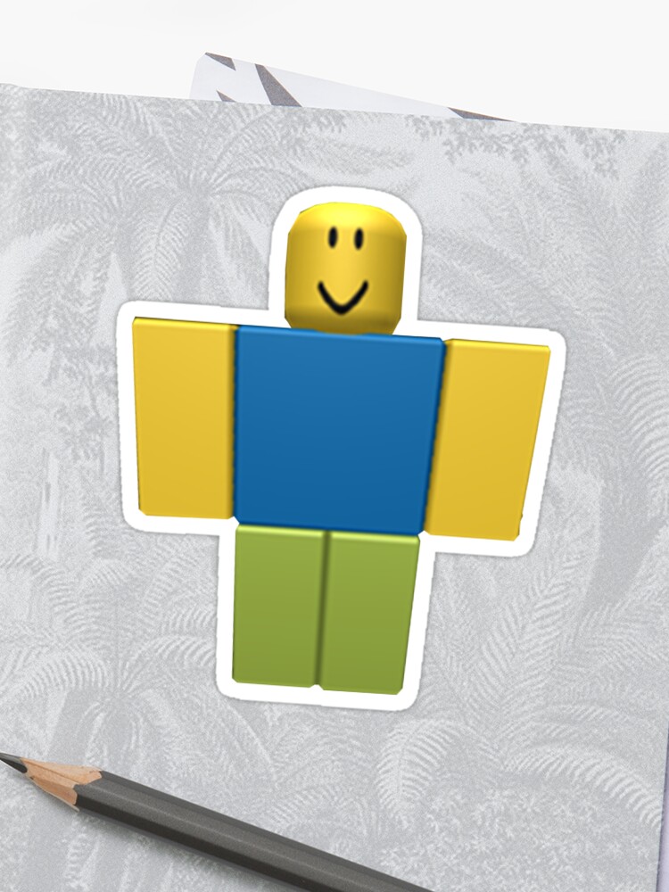 Roblox Noob Pegatina - p#U00f3sters roblox oof redbubble