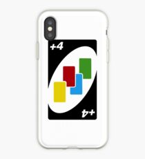 Vinilo o funda para iPhone Tarjeta Más Cuatro