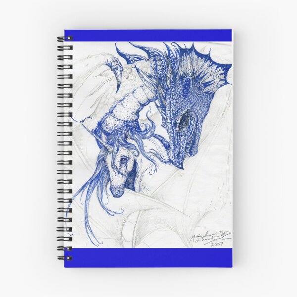 Item preview, Unicorn Dragon Blue Horse Pony Dragon Monster Beast Reptile Equus Equine designed and sold by Stephanie Small.