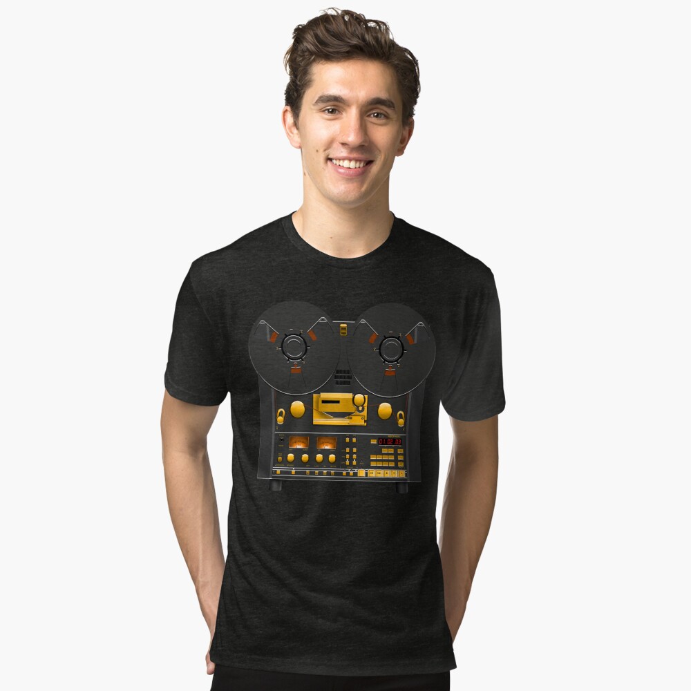 Vintage Reel-To-Reel Tape Decks on T-Shirts From Twelfth-Tee