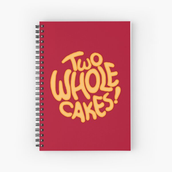 Two Whole Cakes! (Round) Spiral Notebook