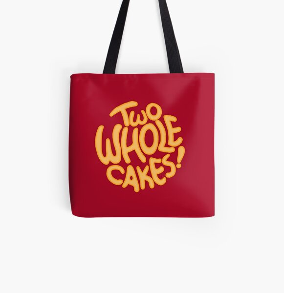 Two Whole Cakes! (Round) All Over Print Tote Bag
