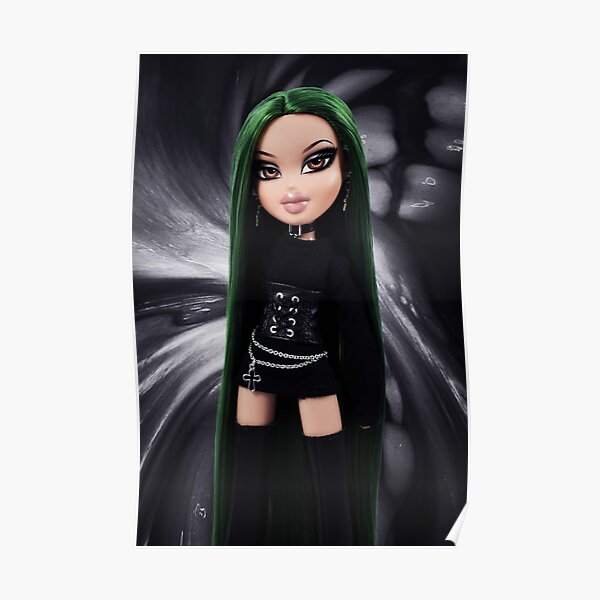 bratz doll with green hair