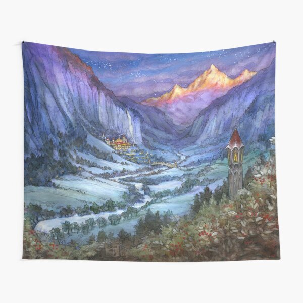 Item preview, The Hidden Valley in Winter designed and sold by BohemianWeasel.
