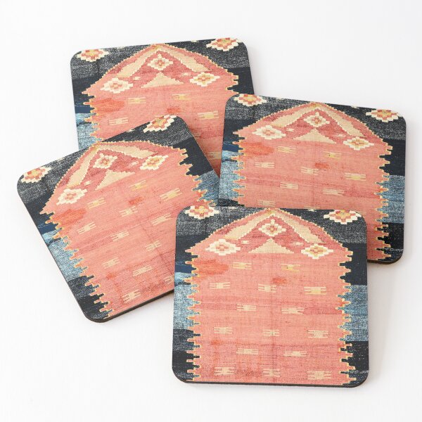 Item preview, Southwest Anatolian Antique Turkish Niche Kilim Print designed and sold by Vicky Brago-Mitchell®.