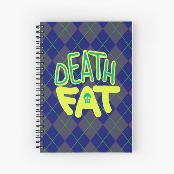 Death Fat Skull Spiral Notebook