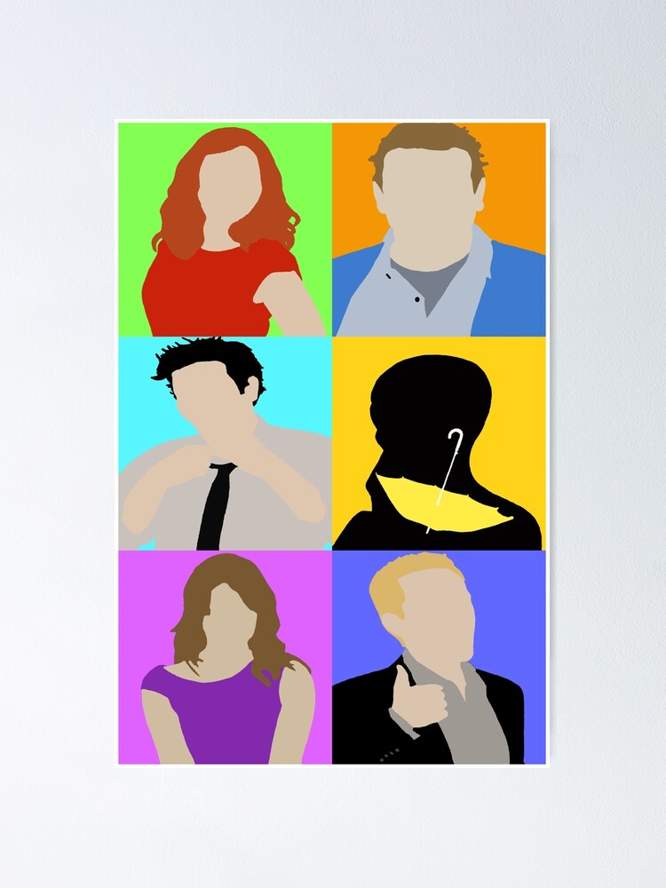 Himym Minimalist Print Collage Poster By Tytybydesign Redbubble