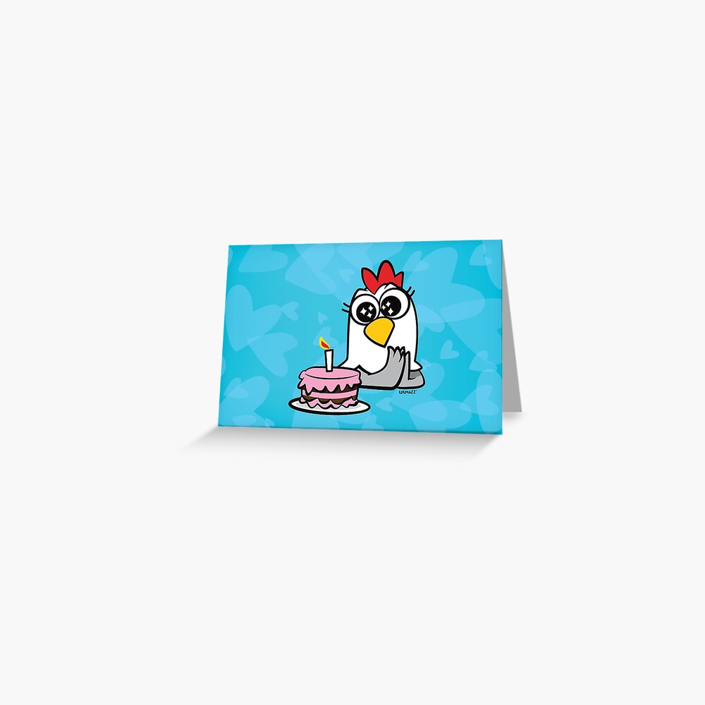 Impression Artistique Gina La Poule Joyeux Anniversaire Par Kokonuzz Redbubble