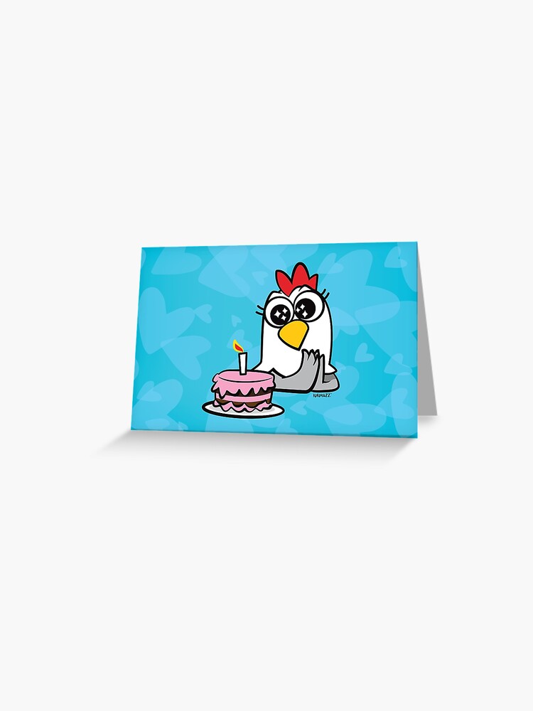 Carte De Vœux Gina La Poule Joyeux Anniversaire Par Kokonuzz Redbubble