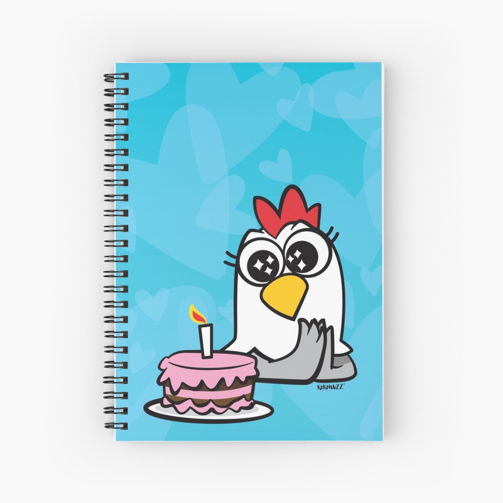 Impression Artistique Gina La Poule Mignonne Un Joyeux Anniversaire Kawaii Par Kokonuzz Redbubble