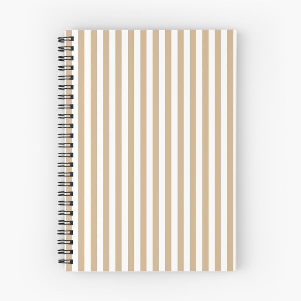Item preview, Tan Brown and White Vertical Stripes designed and sold by ColorPatterns.