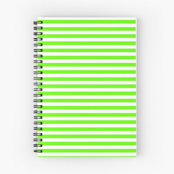Item preview, Bright Green and White Horizontal Stripes designed and sold by ColorPatterns.