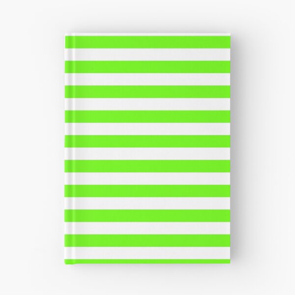 Item preview, Bright Green and White Horizontal Stripes designed and sold by ColorPatterns.