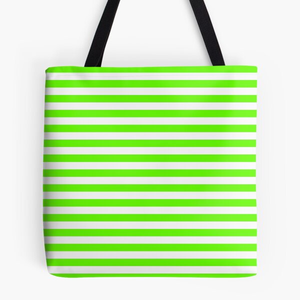 Item preview, Bright Green and White Horizontal Stripes designed and sold by ColorPatterns.